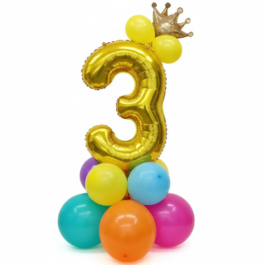 The Ultimate Princess/Prince Birthday Balloon Tower Bouquet