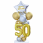 Golden Jubilee 50th Birthday Balloon Bouquet