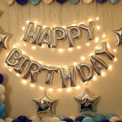 Blue & White Grand Birthday Balloon Decoration