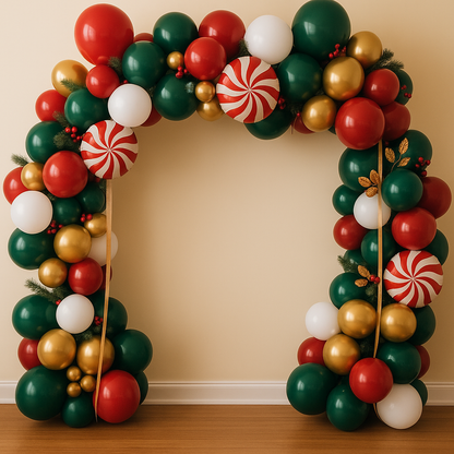 Premium Velvet Christmas Balloon Arch Kit Decoration