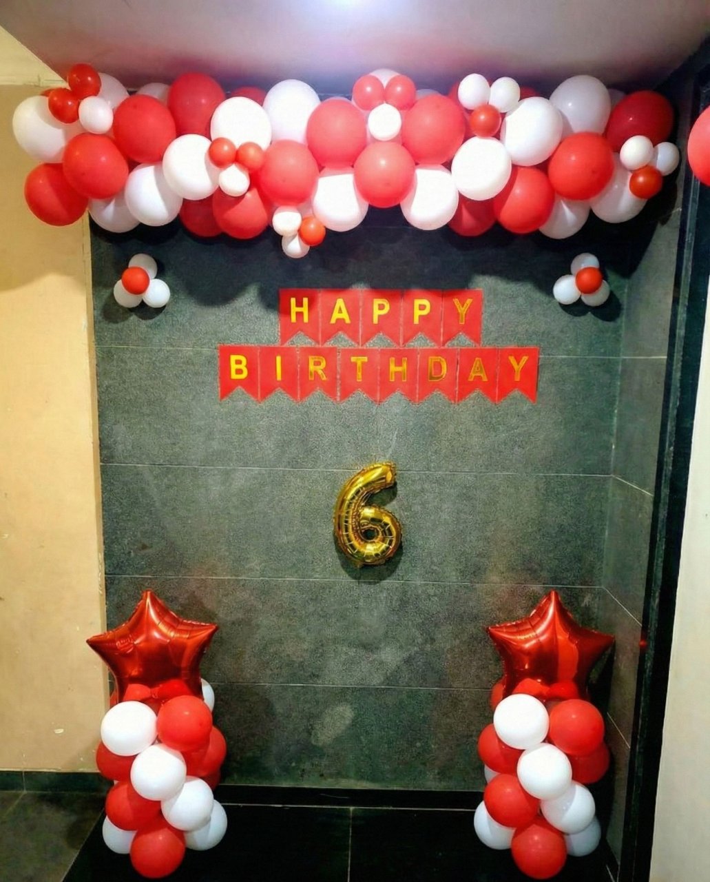 Premium Royal Blue & Gold Star Birthday Decoration !