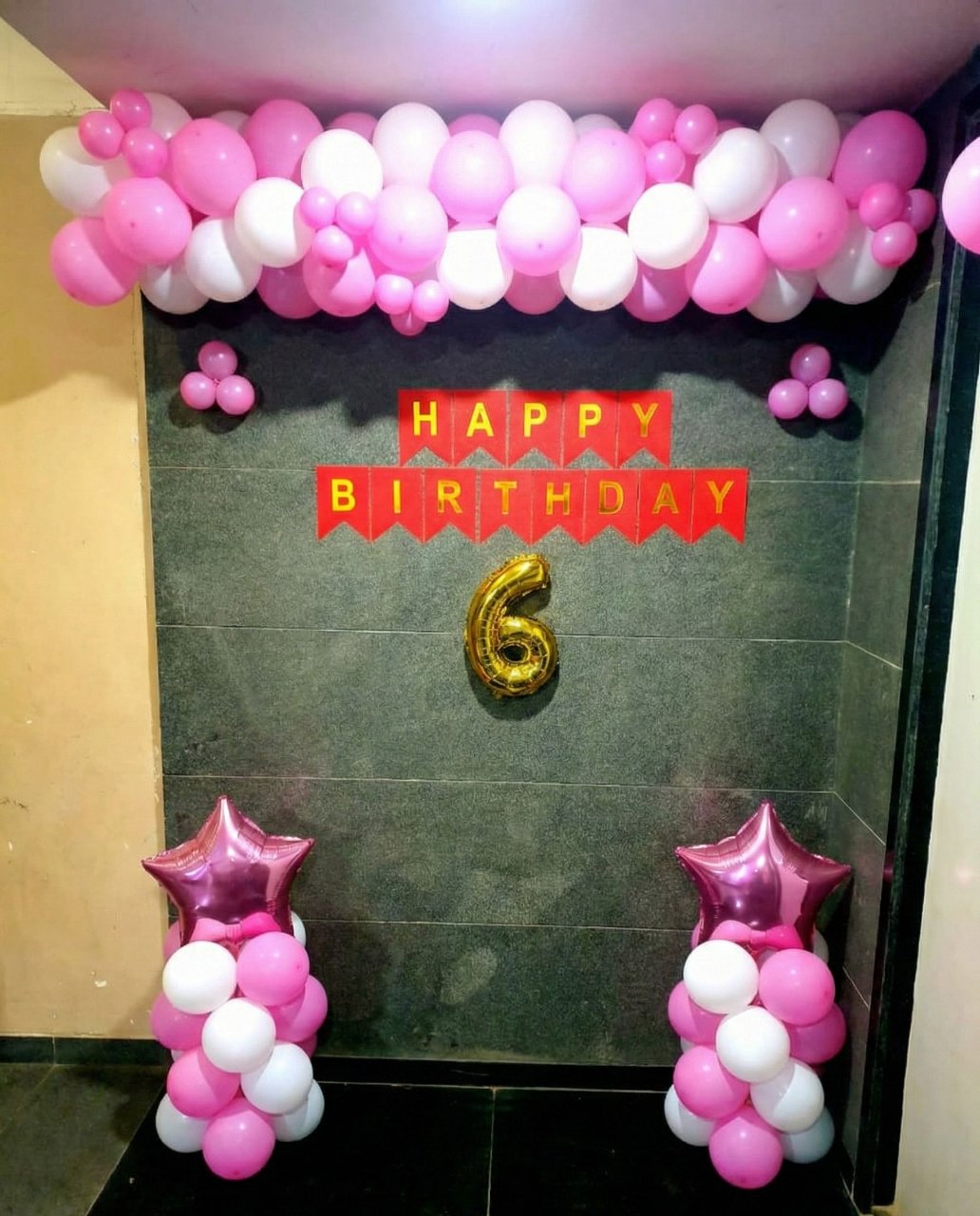 Premium Royal Blue & Gold Star Birthday Decoration !