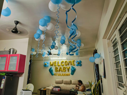 Welcome Baby Boy Decoration Package – Professional Home Setup