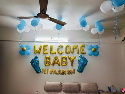 Welcome Baby Boy Decoration Package – Professional Home Setup