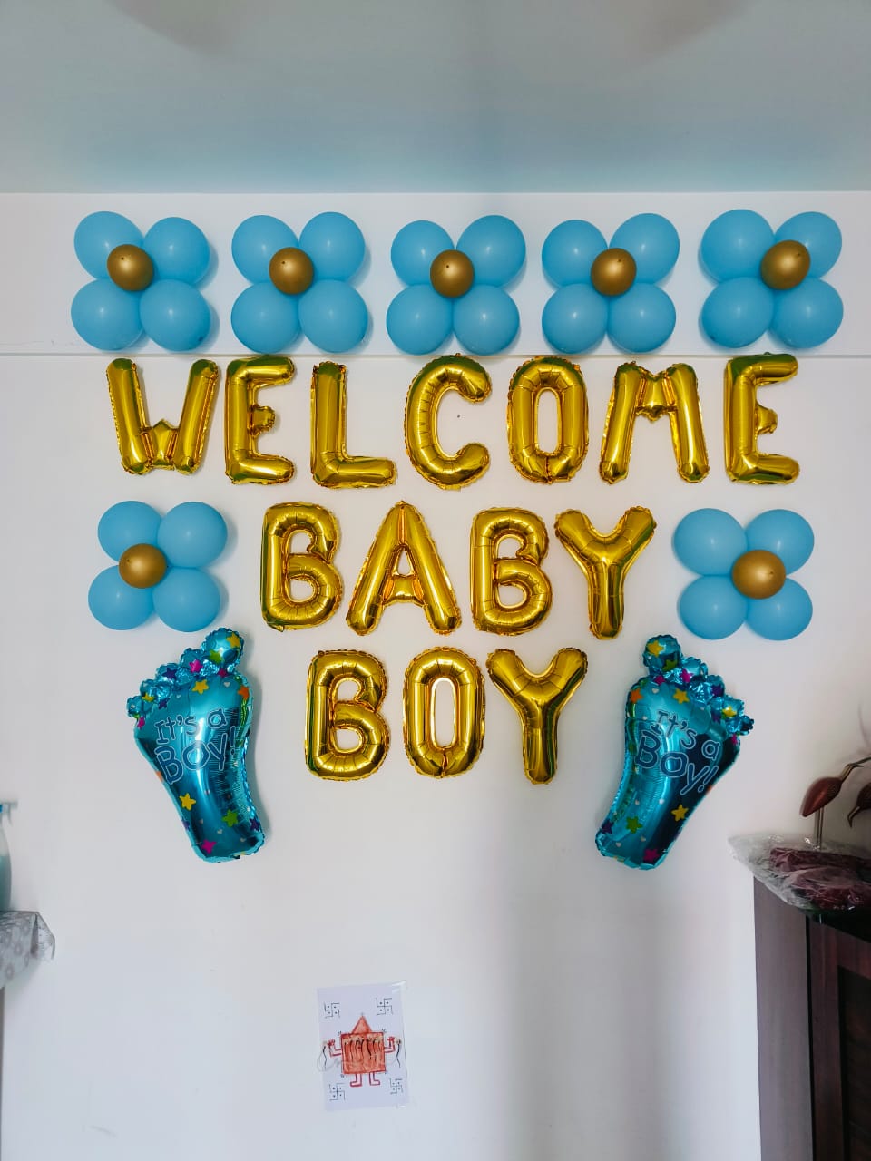 Welcome Baby Boy Decoration Package – Professional Home Setup