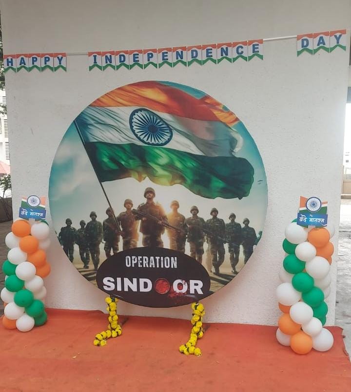 Premium Patriotic Circular Backdrop Decoration – "Operation Sindoor" Theme