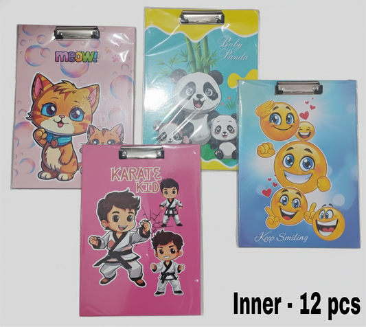 Kids' Vibrant Character Exam Pads – Fun & Durable Clipboards for School