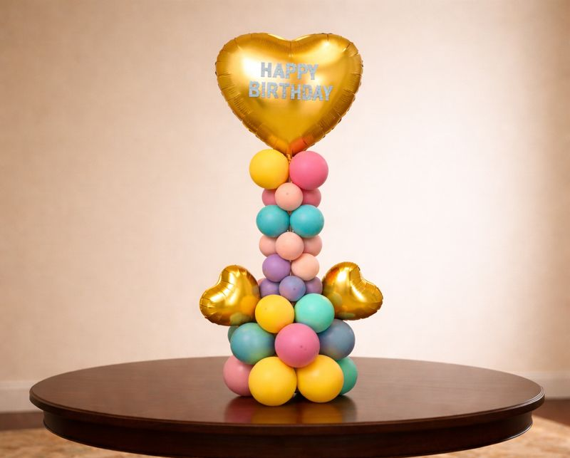 The "Vibrant Heart" Matte Balloon Bouquet