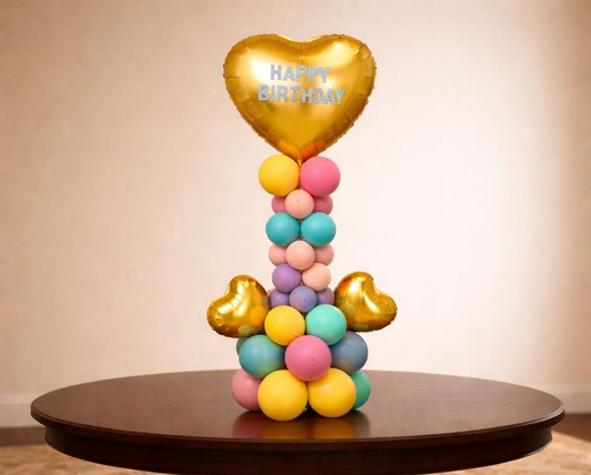 The "Vibrant Heart" Matte Balloon Bouquet