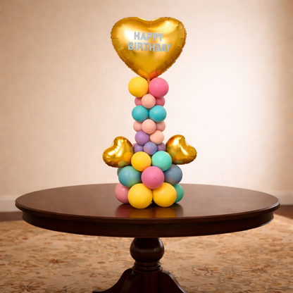The "Vibrant Heart" Matte Balloon Bouquet
