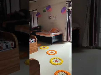 Newborn Baby Girl Welcome Home Decoration - Premium Pink & Purple Balloon & Floral Theme (Pune Only)