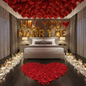 "Will You Marry Me" Premium Proposal Decoration Service – Gold & Red Theme